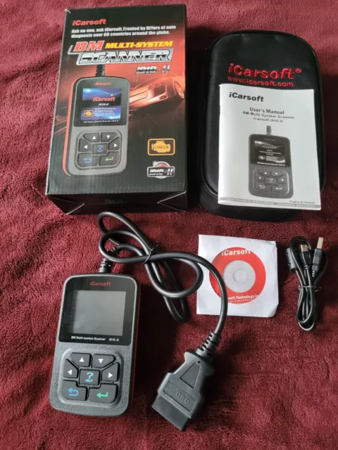 iCarsoft i910-II BM multi System Scanner For BMW/Mini Hardly Used Original Box.