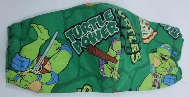 TMNT Teenage Mutant Ninja Turtles ~ Handmade Face Mask Double Layer ~ NOSE WIRE