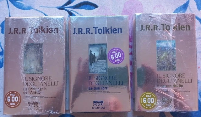 IL SIGNORE DEGLI Anelli Tolkien Bompiani Libri- Trilogia Edizione Oro