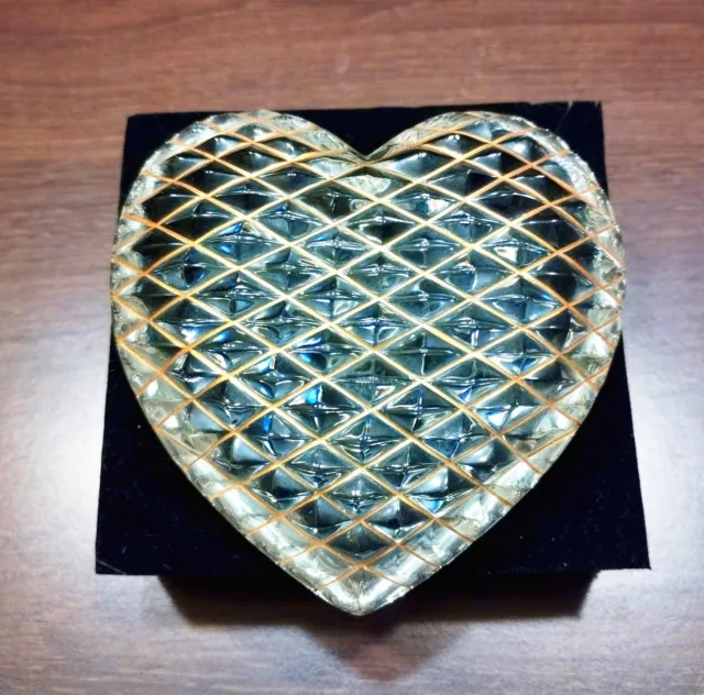 Coeur cristal de Saint Louis/Hermes/Filligramme Or .