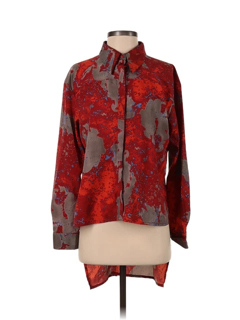 W118 by Walter Baker Women Brown Long Sleeve Blouse S