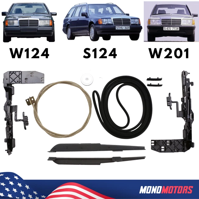 SUNROOF REPAIR KIT FOR MERCEDES W124 S124 W201 /Cable Full Repair Kit