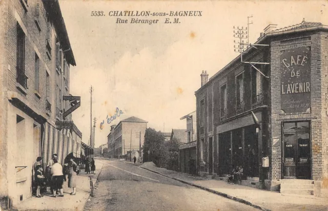 Cpa 92 Chatillon Sous Bagneux Rue Beranger