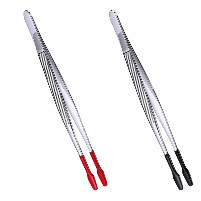 2 ud. Pinzas con punta de goma Pinzas con punta suave recubrimiento de PVC Q1F1