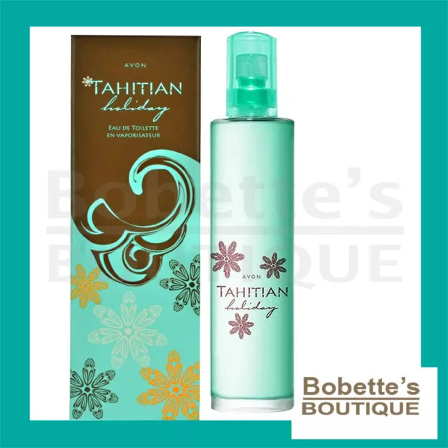 TAHITIAN HOLIDAY AVON Eau de Toilette Fleur de Tiaré, Noix de Coco et Musc