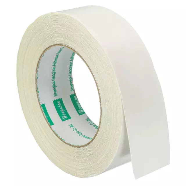 Double-Sided Adhesive Tape 36mm 10m/32.8ft Duct Cloth Mesh Fabric White