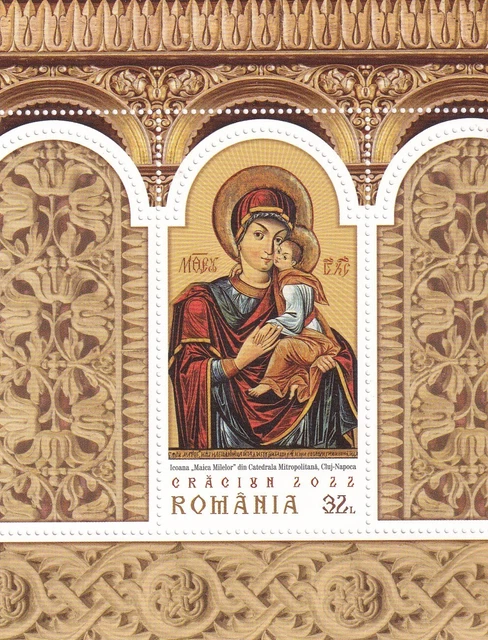 Romania-2022- Christmas-Sheet-Mnh-F-2Aa
