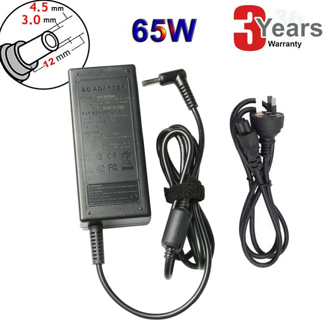 New Laptop AC Power Adapter Charger 19.5V 3.33A 65W for HP 710412-001