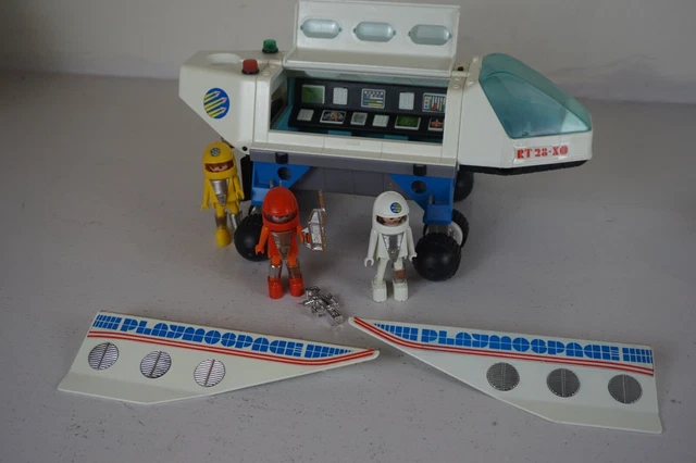 Base Spatiale Playmobil Playmospace Vintage - Set Complet Avec Fusée Et Cosmonaute