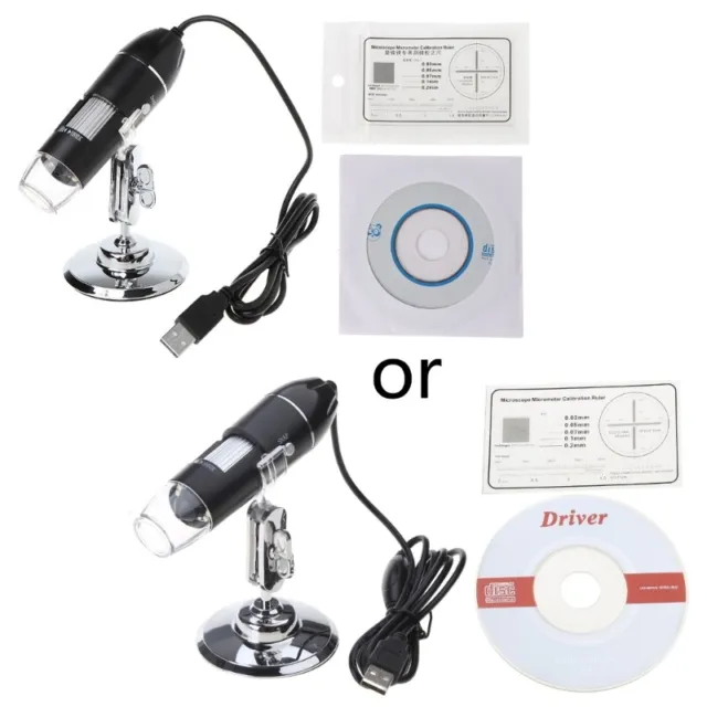 1000X Digital Microscope USB Endoscope 8LED Camera Microscopio Magnifier w stand
