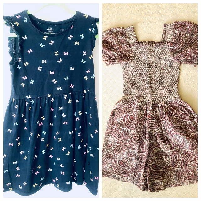 Graziosi abiti estivi per ragazze età 7-9 anni ex.  Condizione. H&M,
