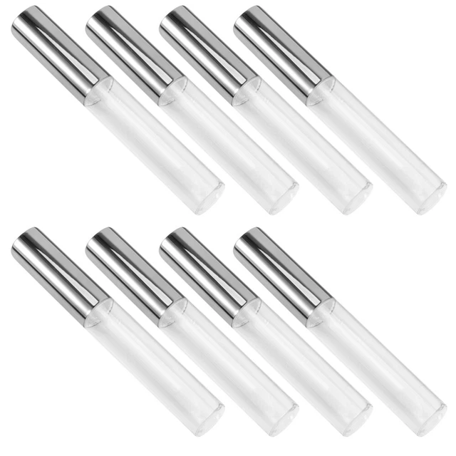 8pcs plastique vide lèvre gloss ronde glace de la lèvre bouteilles bouteilles