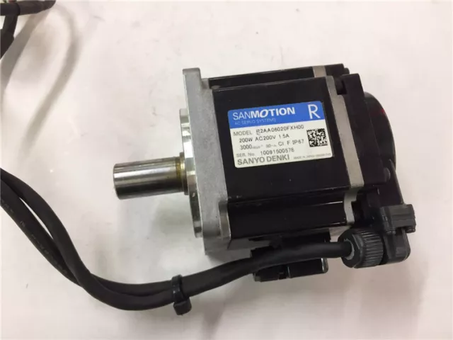 SANYO DENKI Servo Motor R2AA06020FXH00 USED Fully Tested