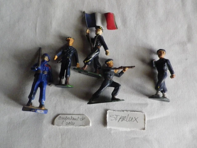 Lot De 5 Soldats En Plomb Almirall Palou Seconde Guerre Mondiale - Échelle 1:32 (60mm)