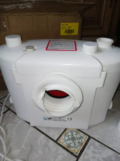 Pompe De Relevage Broyeur Sanitaire Mac 400 Wc Lavabo Douche Neuf Double Emploi