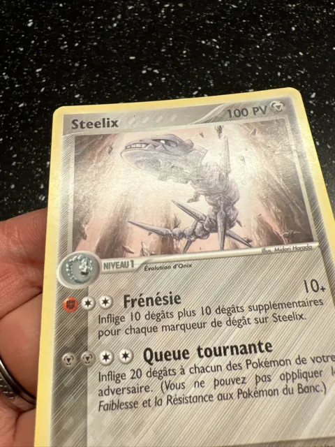 Rare Pokemon Steelix Card Ex Sandstorm 23/100 French Vf fr 3