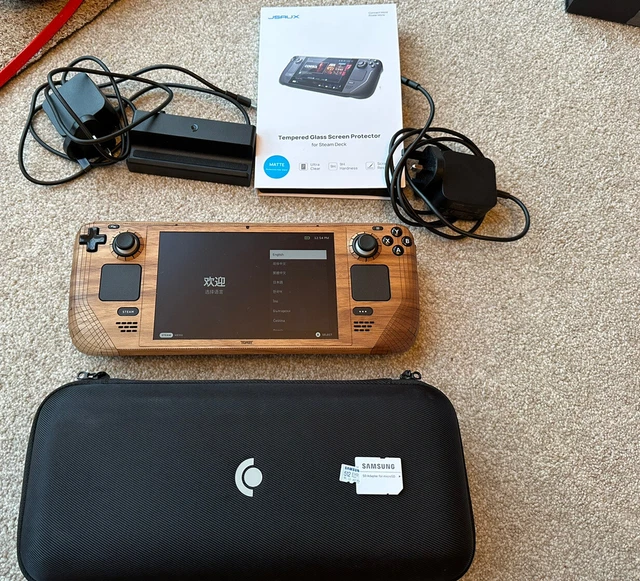 VALVE STEAM DECK 2tb/Official Steam Deck Dock/512gb Micro SD Card