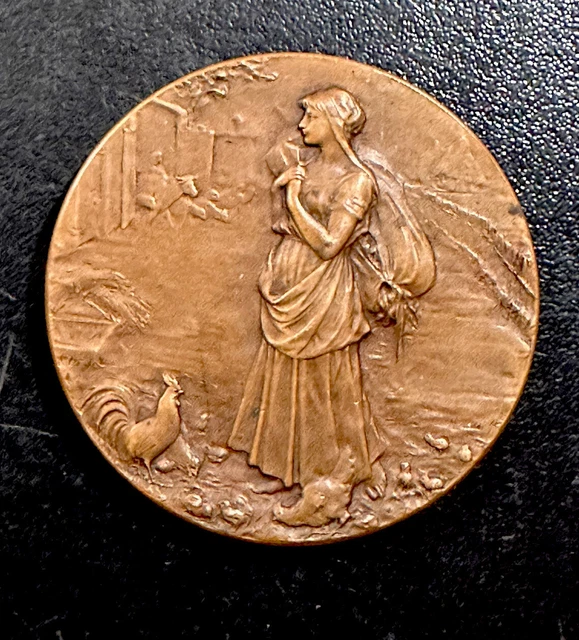 Médaille Bronze Comice Agricole Château-Chinon 1924 – Originale