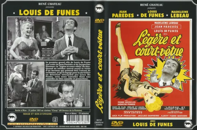 LEGERE ET COURT-VETUE - avec Louis DE FUNES -  DVD - 1953 - 75 min - OCCAS