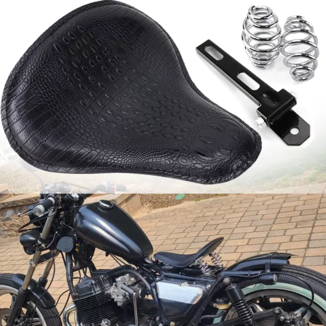 Big Wide Motorcycle Solo Seat Bracket Spring Mount Kit For Harley Chopper Bobber