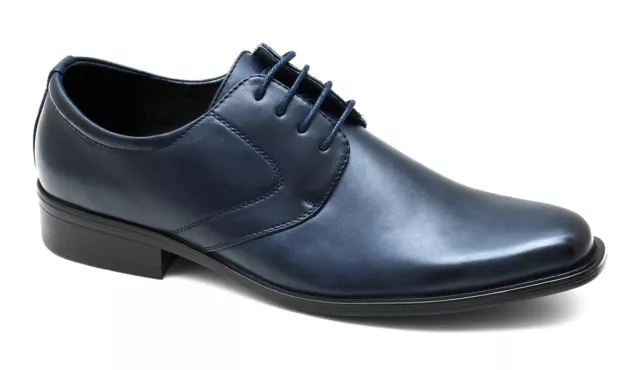 CLASS SCARPE UOMO BLU VERNICE CALZATURE ELEGANTI BUSINESS