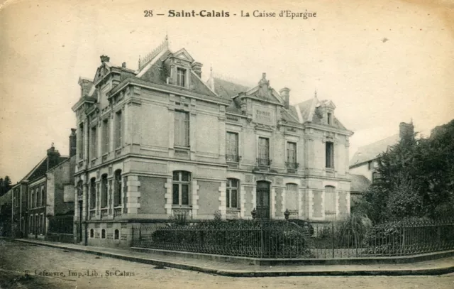 FRANCE SAINT-CALAIS - La Caisse D'Epargne Antigua Tarjeta Postal EUR 2 ...