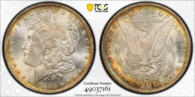 1883-O Morgan Silver Dollar MS 65 - Nice Rim Toning