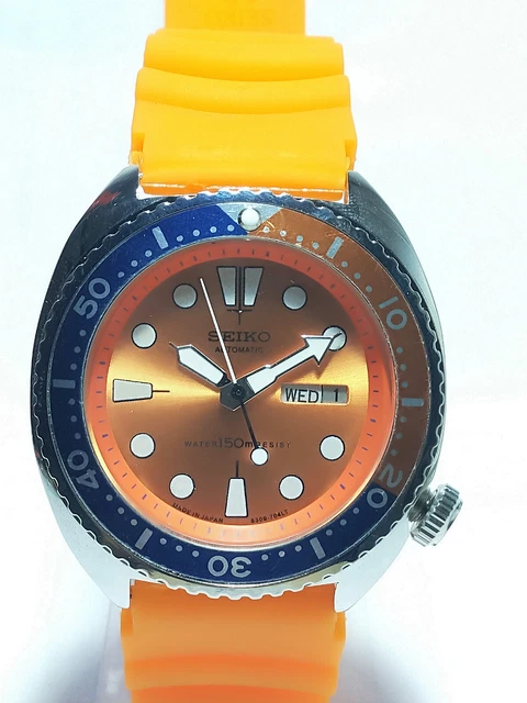 Seiko DIVER'S Automatic Movement Day Date Dial Mens Wrist Watch SD152