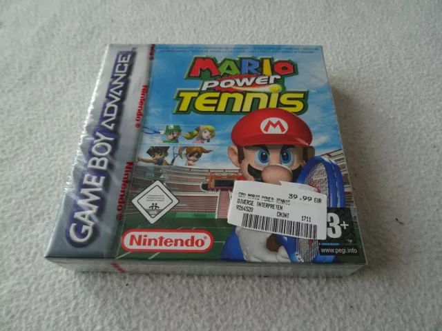 Mario Power Tennis GBA Game Boy Advance gioco nuovo new sealed