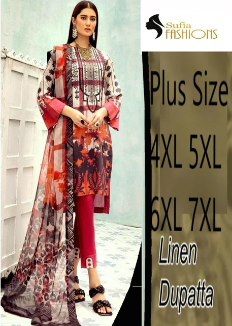 South Asian Wear Pakistani Shalwar Kameez Suits Indian Designer Palazzo Dress Cream S 38