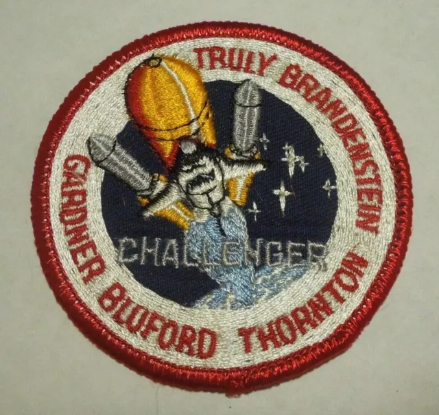 NASA Space Shuttle Mission STS-8 Challenger Embroidered Iron on Patch Bordered