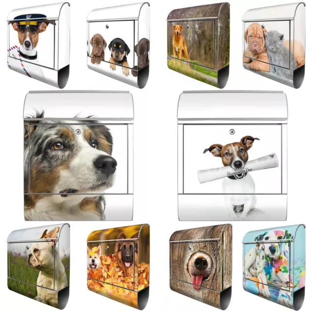 Design Briefkasten Motive Hund Top 10 Postkasten Zeitungsrolle banjado Mailbox