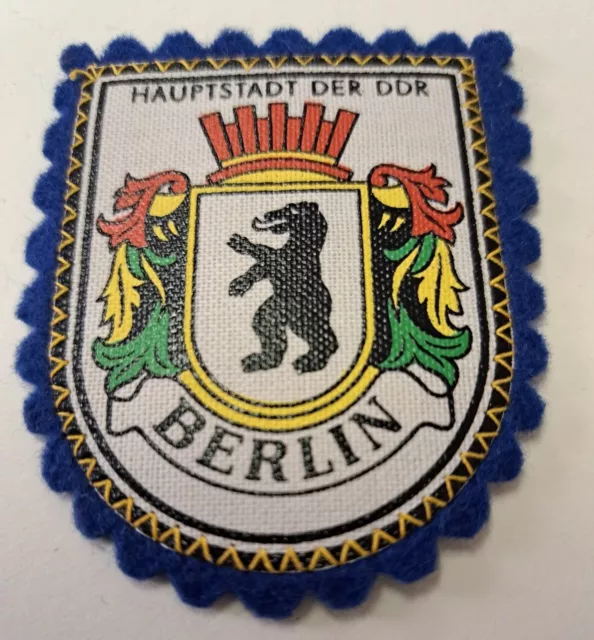 Alter Aufnäher, Berlin, Hauptstadt der DDR, Unbenutzt !!!