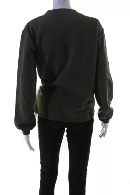 MARNI WOMENS LONG Sleeves Belted Wrap Sweater Green Cotton Size Medium ...
