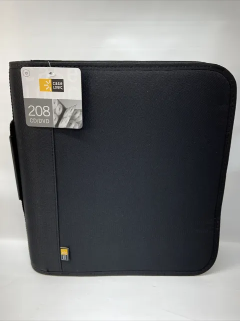 Case Logic BNB208 CD/DVD Expandable Binder Holds 208 Disks Black
