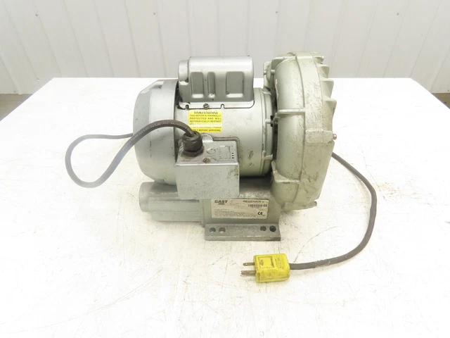 Gast R3105-12 Regenair Regenerative Blower 3450 RPM 55 CFM 1/2Hp 115/230V