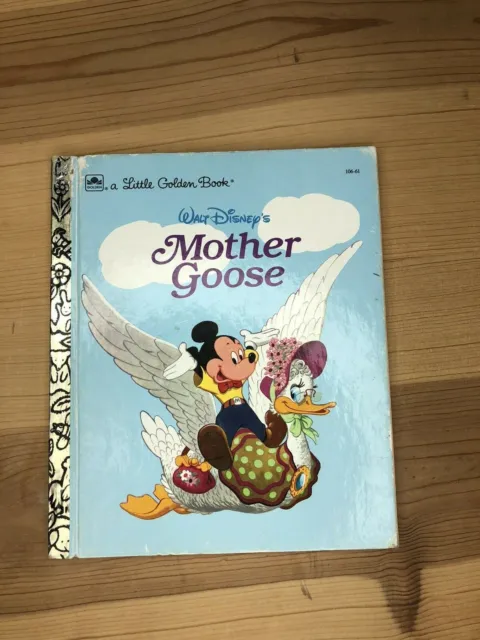 Vintage - A Little Golden Book - Walt Disney's Mother Goose -Very Good Condition
