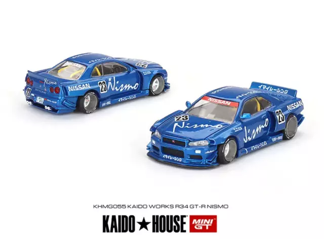 Mini Gt - Kaido House Nissan Skyline Gt-R (R34) V3 Mgtkhmg055 Blue