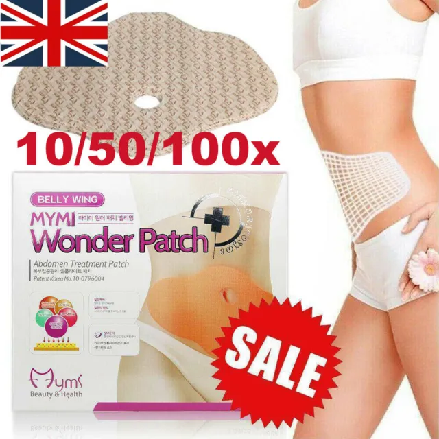 5-100X Wonder Patch Belly Wing Abdomen Treatment Weight Loss Korean Fat Burn UK