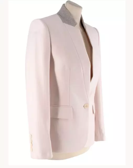 Stella McCartney Wool Blazer/Jacket Single Breasted Pale-Pink