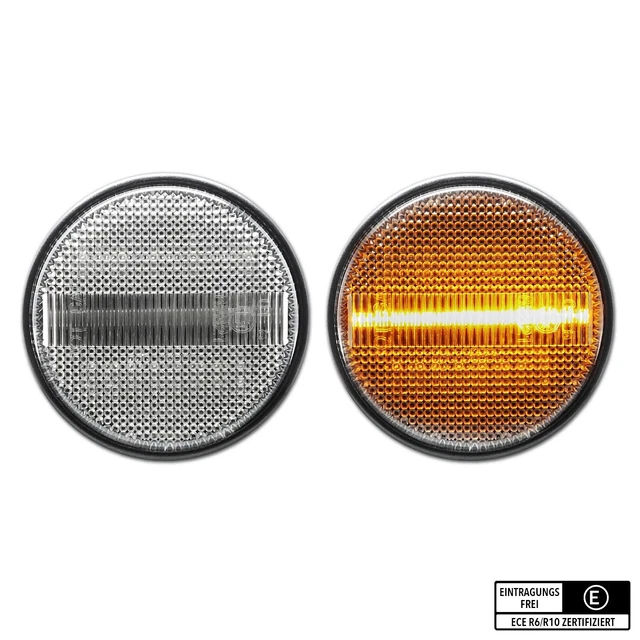 MX-5 Blinker Weiss Mit Chromring Mazda MX-5 TYP NA, NB, NB/FL, NC & NC/FL