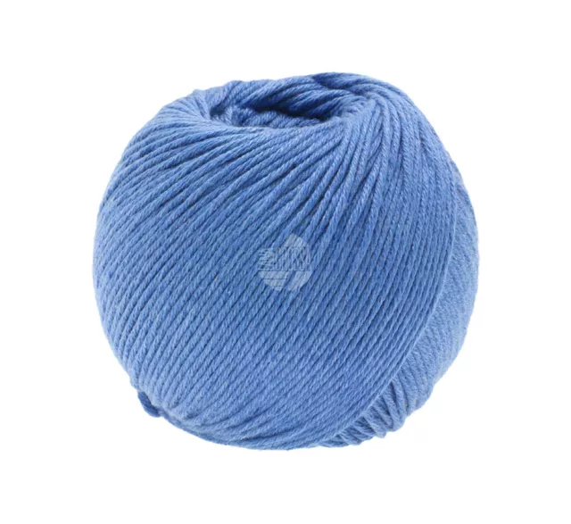 Wolle Kreativ! Lana Grossa - Soft Cotton - Fb. 28 blau 50 g