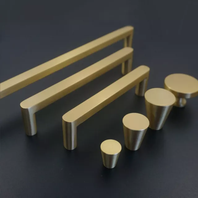 Brass Drawer Pulls Modern Gold Cabinet knobs Brass Dresser Handles Knobs