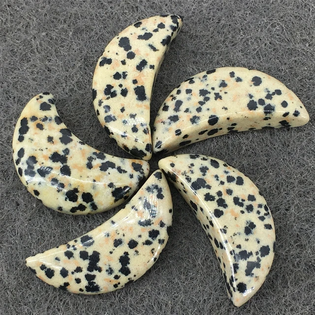20pcs 25mm Natural Crystals Moon Spotted Stone Gemstone Reiki Healing Decorate
