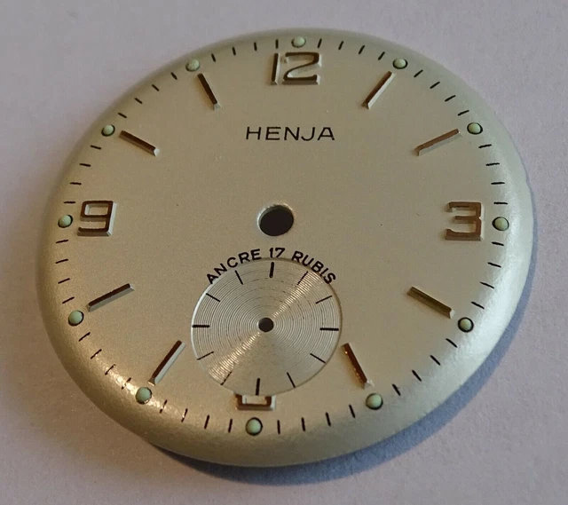 Cadran De Montre Pour Calibre HS.P.62 DILECTA Ancre 17 Rubis - Neuf Sans étiquette