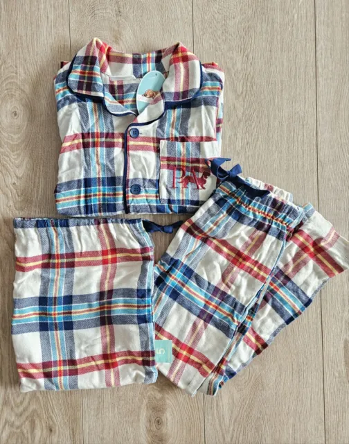 Peter Alexander Kids Flannelette Winter Long Pj Set Size 5 - Brand New With Tag