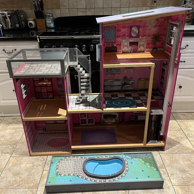 KIDKRAFT UPTOWN DOLLHOUSE Pool Similar to Barbie Dreamhouse EN106JE