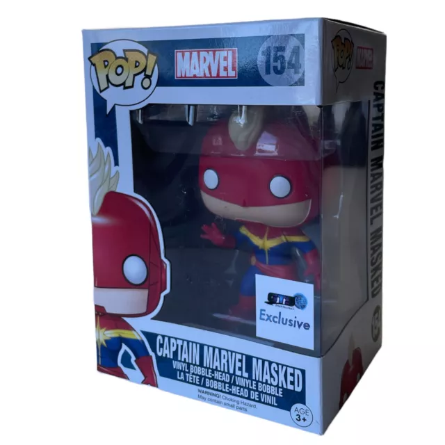 Funko POP #154 Carol Danvers Captain Marvel Masked GTS Exclusive Vinyl NEW