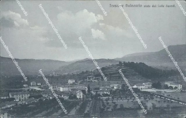 bs499 cartolina trescore balneario visto dal col provincia di bergamo  lombardia