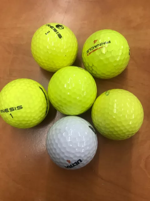 Lot de 6 balles de Golf   Pinnacle Inesis Ultra                              BBS